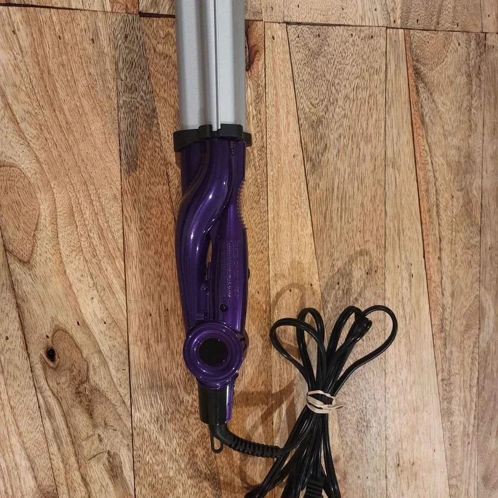 BedHead Purple and Silver Triple Barrel Waver